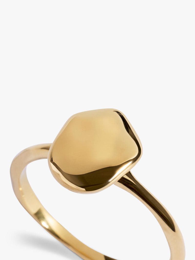 Monica Vinader gold stacking ring size N, UK version