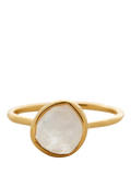 Monica Vinader Siren Moonstone Ring gold, imported from the UK