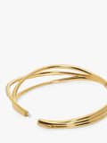 Monica Vinader gold wrap pave bracelet medium, imported from the UK