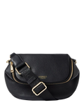 Osprey London crumple leather sling bag black - British product