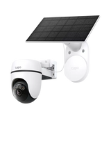 John Lewis TP-Link Tapo C610 2K Pan Tilt Outdoor Smart Security Camera Solar-powered Kit, Black- Buy online at McGrocer