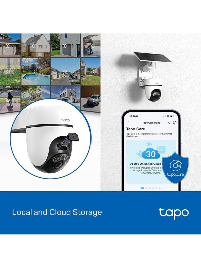 TP-Link Tapo C610 2K outdoor security camera with solar panel (British brand)
