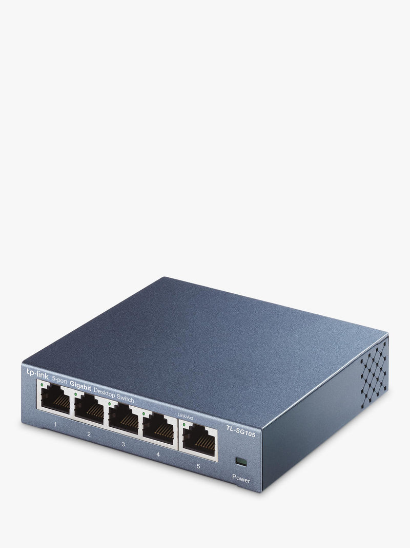 TP-Link TL-SG105 5-port gigabit network switch (British brand)
