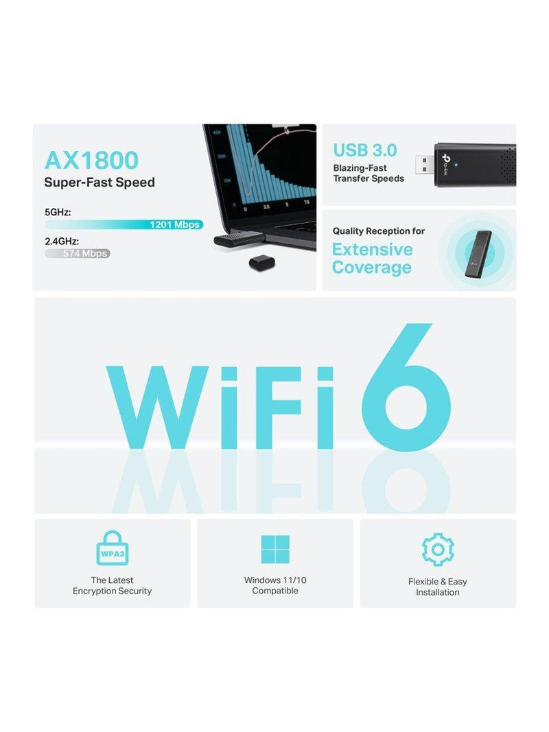 TP-Link Archer TX20U Wi-Fi 6 USB adapter AX1800, imported from the UK
