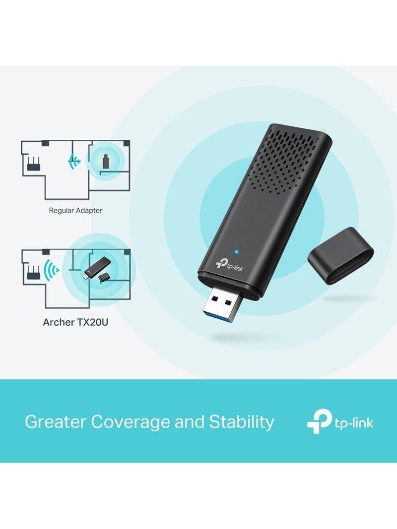 TP-Link Archer TX20U Wi-Fi 6 USB adapter AX1800, imported from the UK