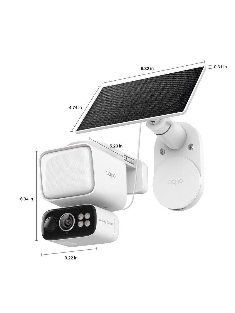 TP-Link Tapo TC50 kit solar-powered security camera with floodlight, imported from the UK