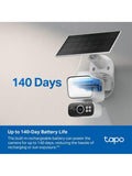 TP-Link Tapo TC50 kit solar-powered security camera with floodlight, imported from the UK