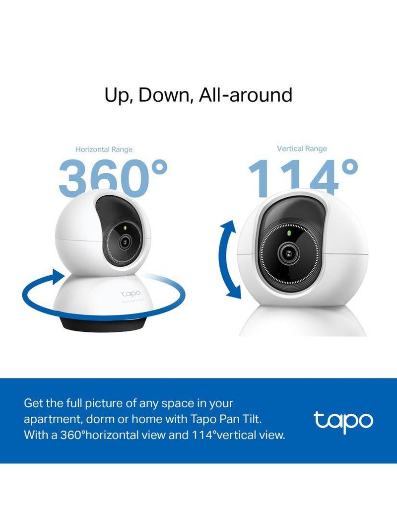 TP-Link Tapo TC74 2K pan and tilt security camera, UK version