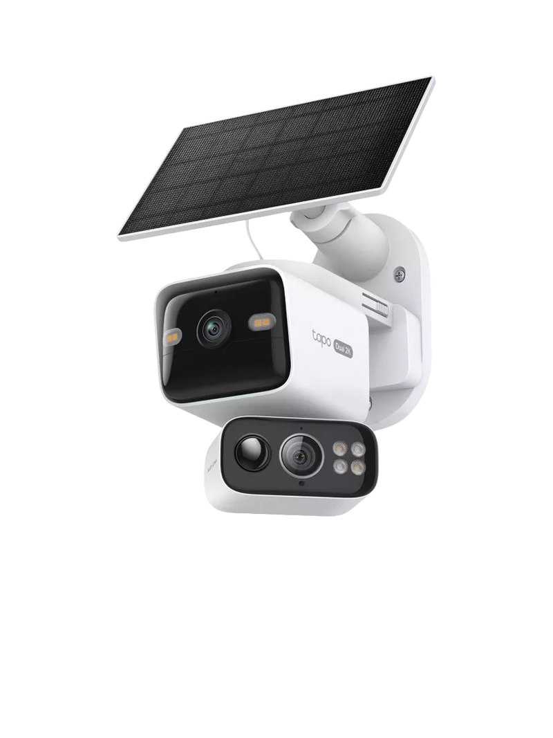 TP-Link Tapo TC93D Kit 2K dual lens solar security camera - British product