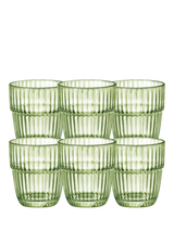 John Lewis Bormioli Rocco Barshine Glass Tumblers Rocks Mint 305ml Set of 6- Buy online at McGrocer