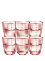 John Lewis Bormioli Rocco Barshine Glass Tumblers Set of 6 305ml Rocks Peach- Buy online at McGrocer