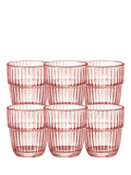 Bormioli Rocco glass tumblers rocks peach 305ml (British brand)