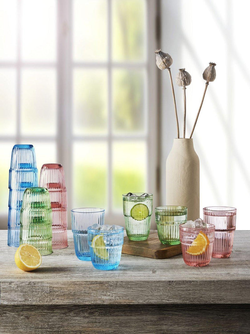 Bormioli Rocco glass tumblers rocks peach 305ml (British brand)