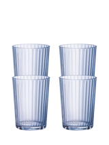 John Lewis Bormioli Rocco Exclusiva Fluted Highball Glasses 500ml Blue Pack of 4- Buy online at McGrocer