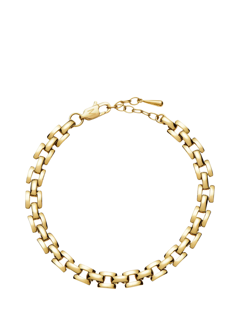 Missoma gold plated chain bracelet small (British brand)