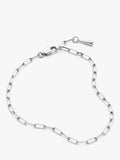Missoma mini paperclip chain bracelet silver, UK version