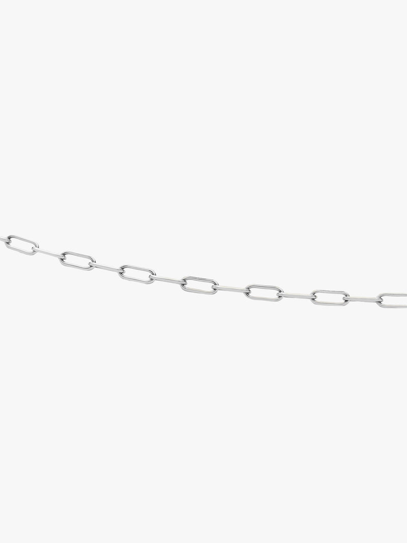 Missoma mini paperclip chain bracelet silver, UK version