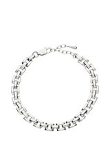 John Lewis Missoma Timepiece Link Chain Bracelet, Silver 21.5cm- Buy online at McGrocer