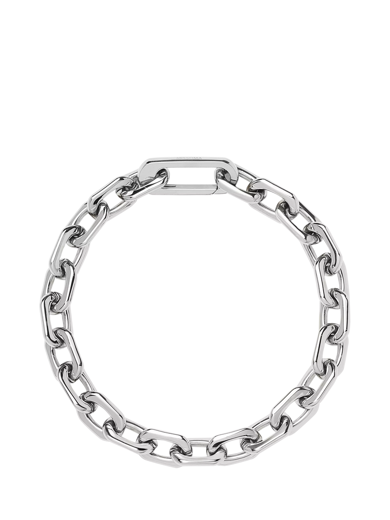 Missoma Square Paperclip Chain Bracelet Silver S - British product