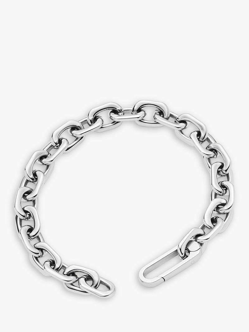 Missoma Square Paperclip Chain Bracelet Silver S - British product