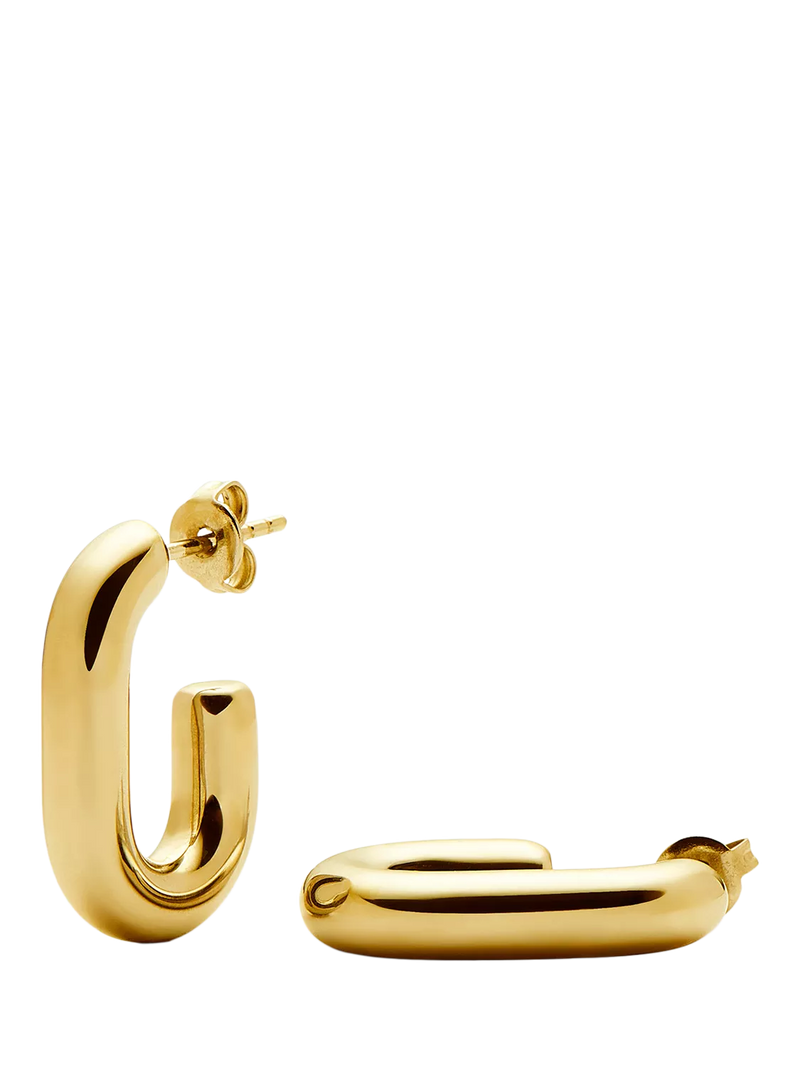 Missoma Chubby Oval Hoop Earrings Gold