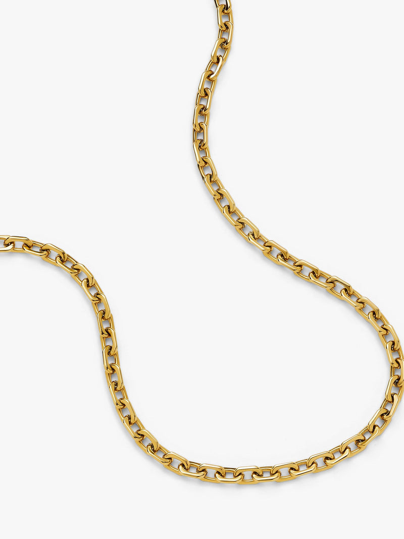 Missoma Square Paperclip Chain necklace 56cm, imported from the UK