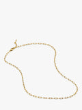 Missoma mini paperclip chain necklace gold 45cm, UK version