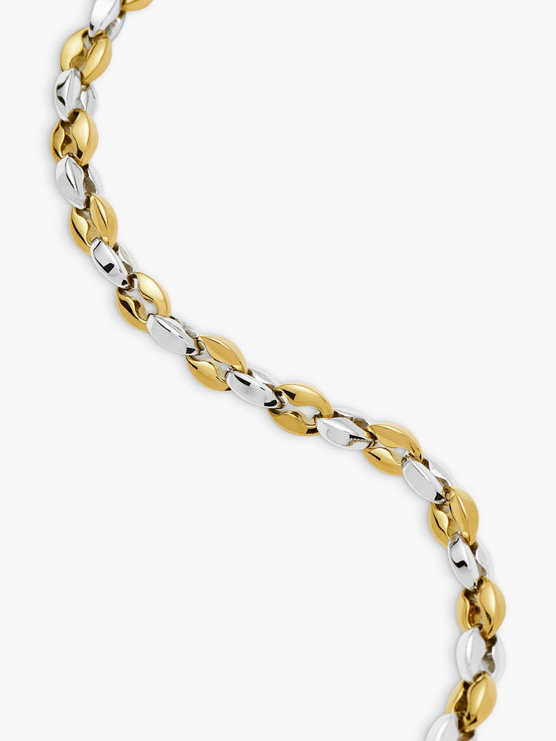 Missoma mariner short chain necklace gold silver, UK version