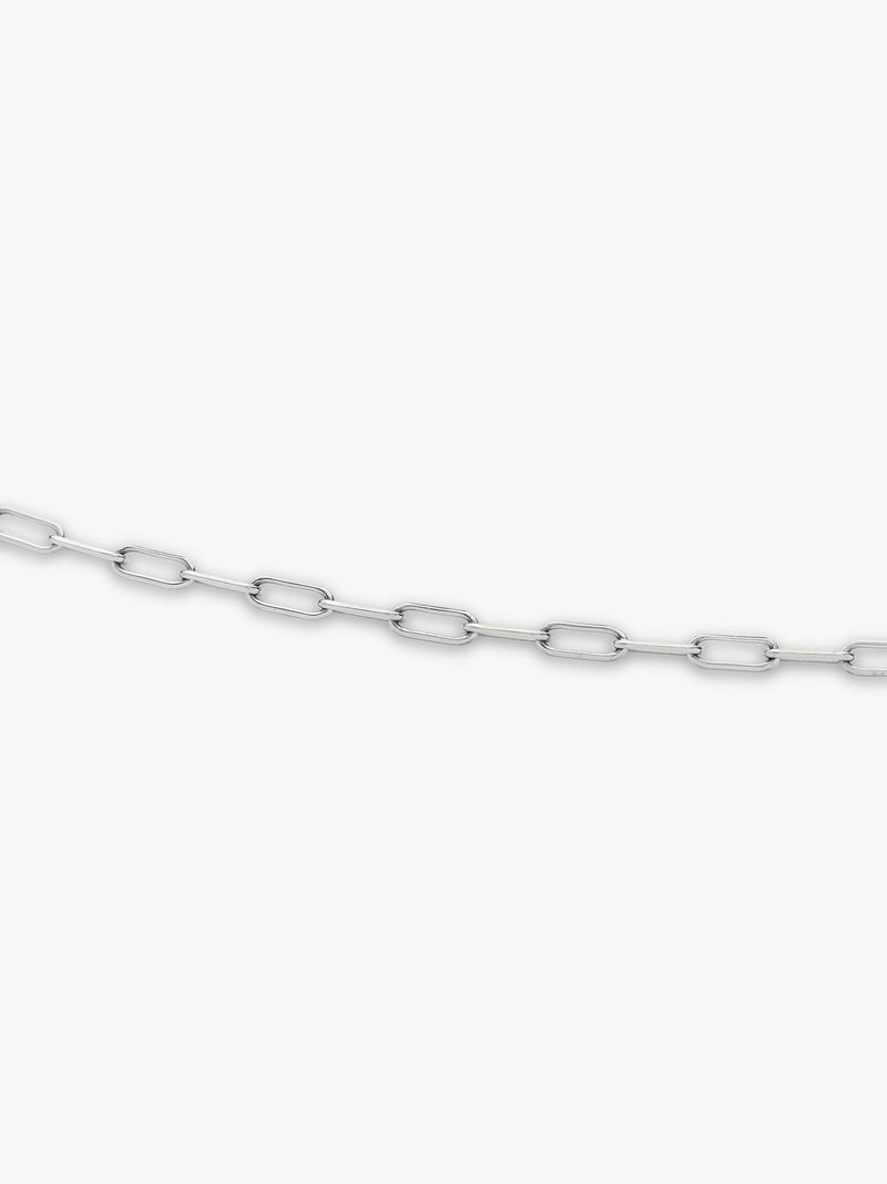 Missoma mini paperclip chain necklace silver (British brand)