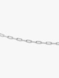 Missoma mini paperclip chain necklace silver (British brand)