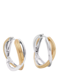 Astley Clarke gold and silver hoop earrings, imported from the UK