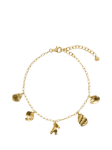 John Lewis Monica Vinader Asymmetric Shell Fragment Charm Bracelet, Gold- Buy online at McGrocer