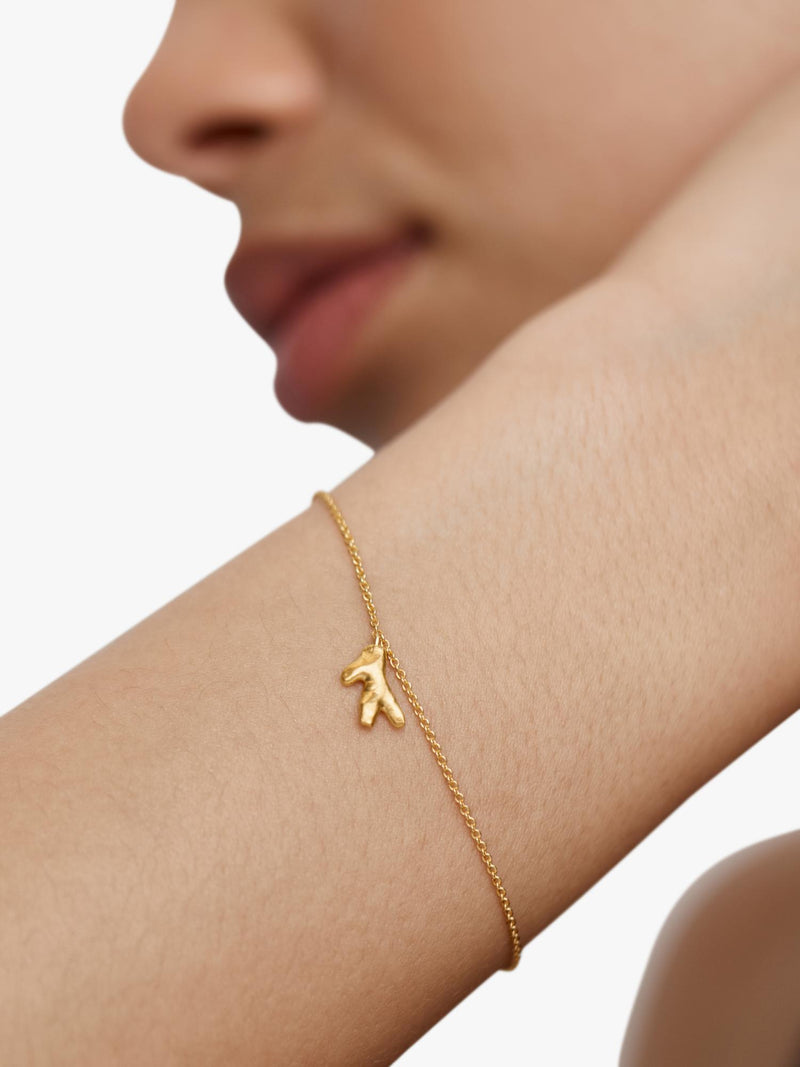 Monica Vinader coral fragment chain necklace, gold, imported from the UK
