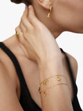 Monica Vinader coral fragment chain necklace, gold, imported from the UK