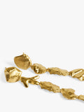 Monica Vinader asymmetric shell drop earrings gold vermeil - British product