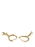 Monica Vinader coral huggie earrings gold vermeil - British product