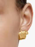 Monica Vinader Fragment large stud earrings gold - British product