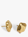 Monica Vinader Fragment large stud earrings gold - British product