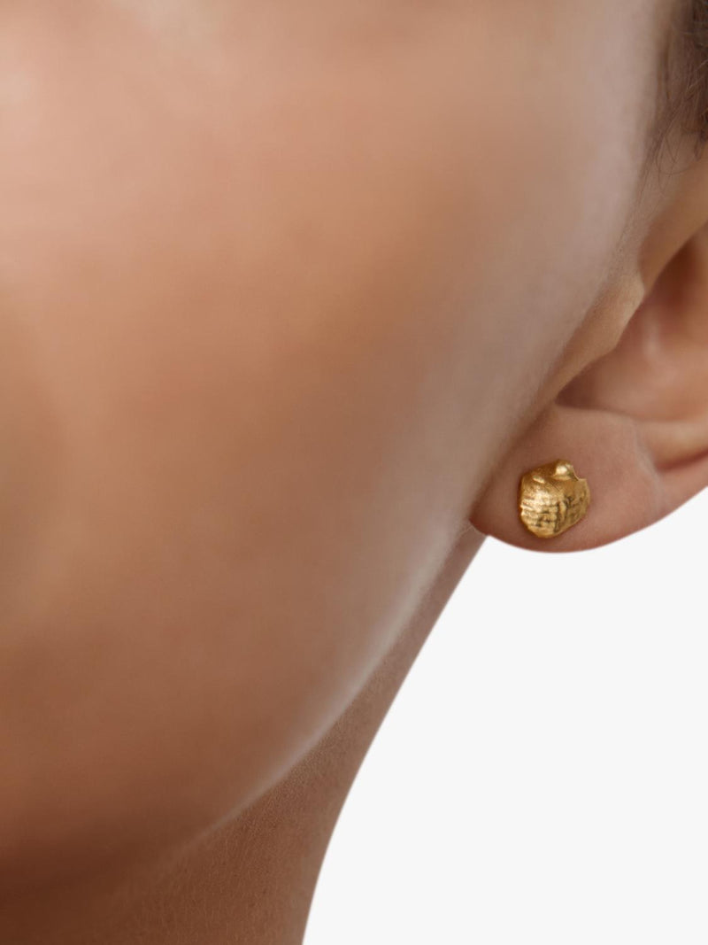 Monica Vinader fragment small stud earrings gold - British product