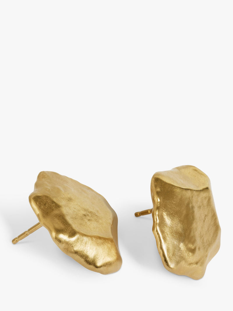 Monica Vinader fragment small stud earrings gold - British product