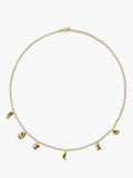 Monica Vinader asymmetric shell fragment necklace gold vermeil (British brand)