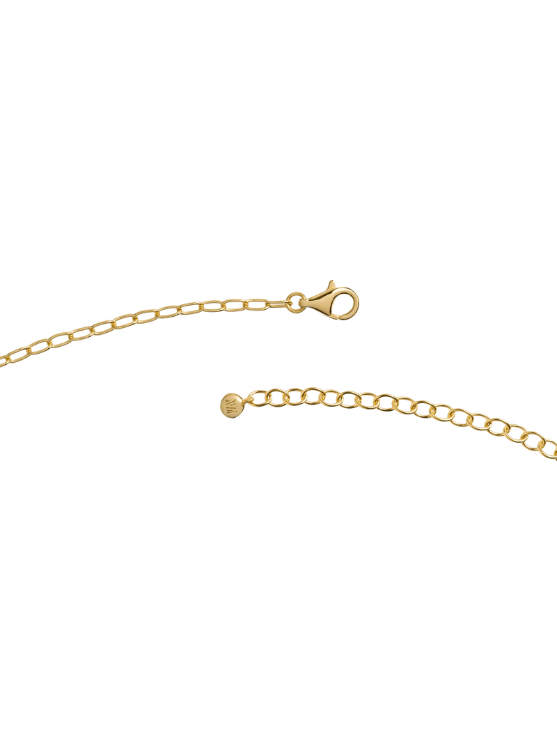 Monica Vinader asymmetric shell fragment necklace gold vermeil (British brand)