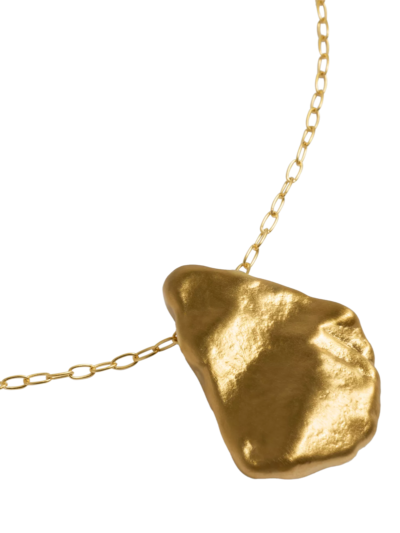 Monica Vinader bold shell fragment chain necklace (British brand)