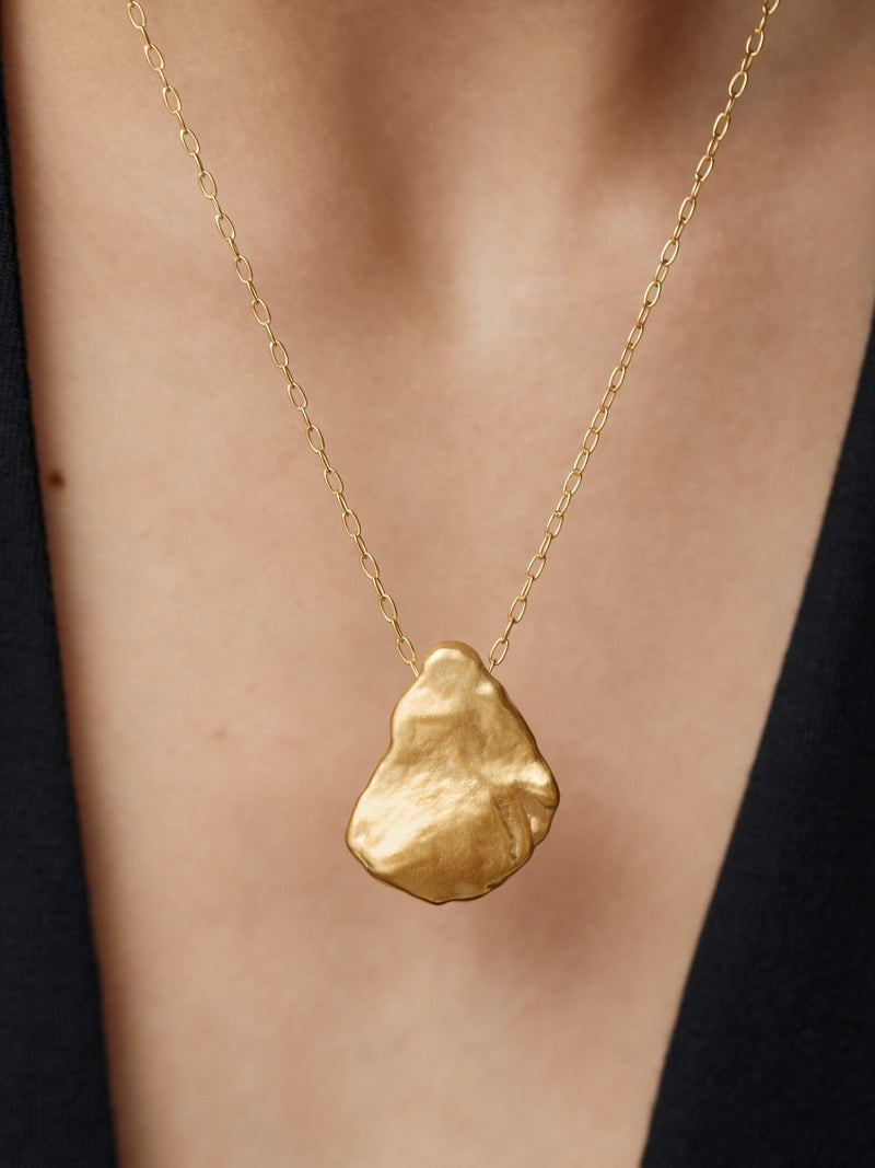 Monica Vinader bold shell fragment chain necklace (British brand)