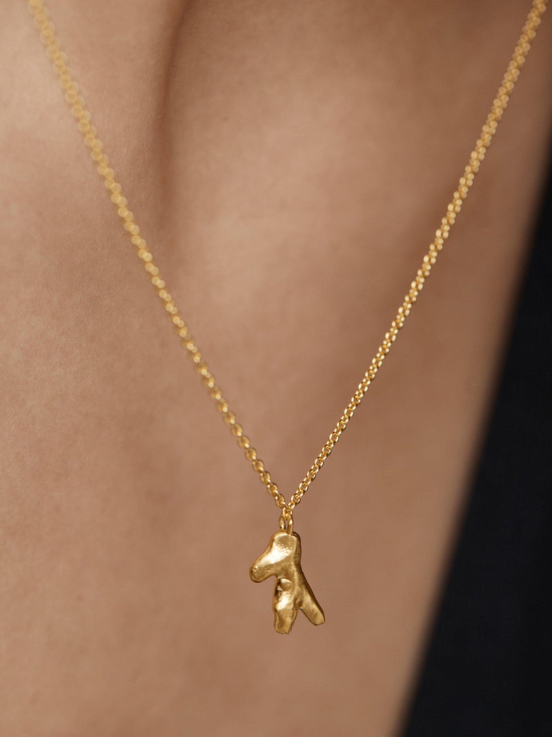 Monica Vinader Fragment small chain necklace gold vermeil - British product