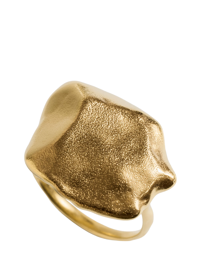 Monica Vinader Fragments Bold Gold Vermeil Ring