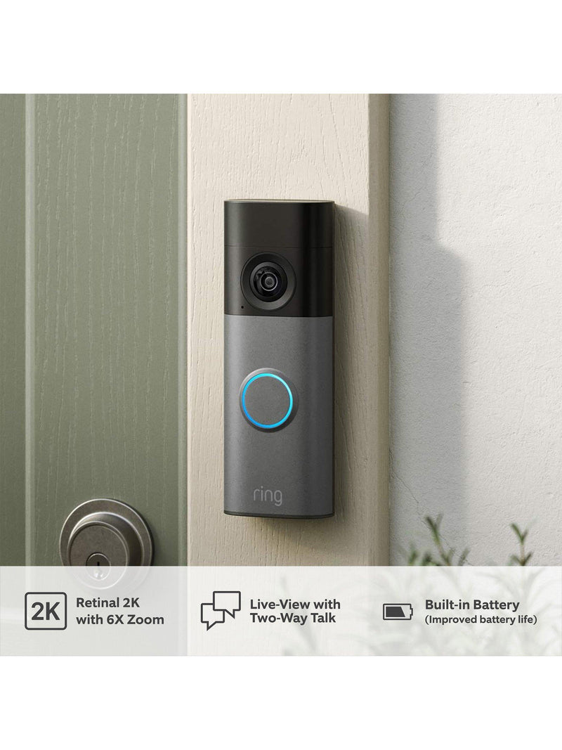 Ring Battery Video Doorbell 2nd Gen Matte Mocha, imported from the UK