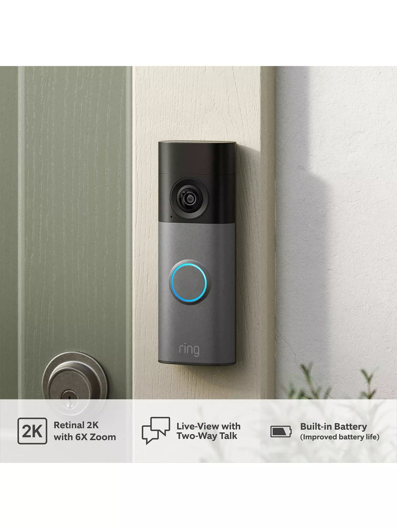 Ring Battery Video Doorbell 2nd Gen Matte Mocha, imported from the UK
