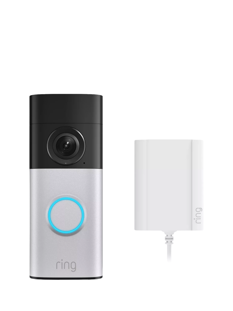 Ring Wired Video Doorbell Plus 2nd Generation nickel silver (British brand)