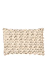 John Lewis Truly Lombard Textured Rectangular Cushion Cover Ecru 50cm x 30cm- Buy online at McGrocer